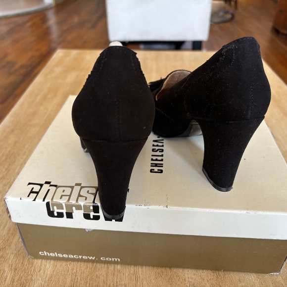 Chelsea Crew Luba Black Smoking Heels Sz 36/5 New - Picture 5 of 6